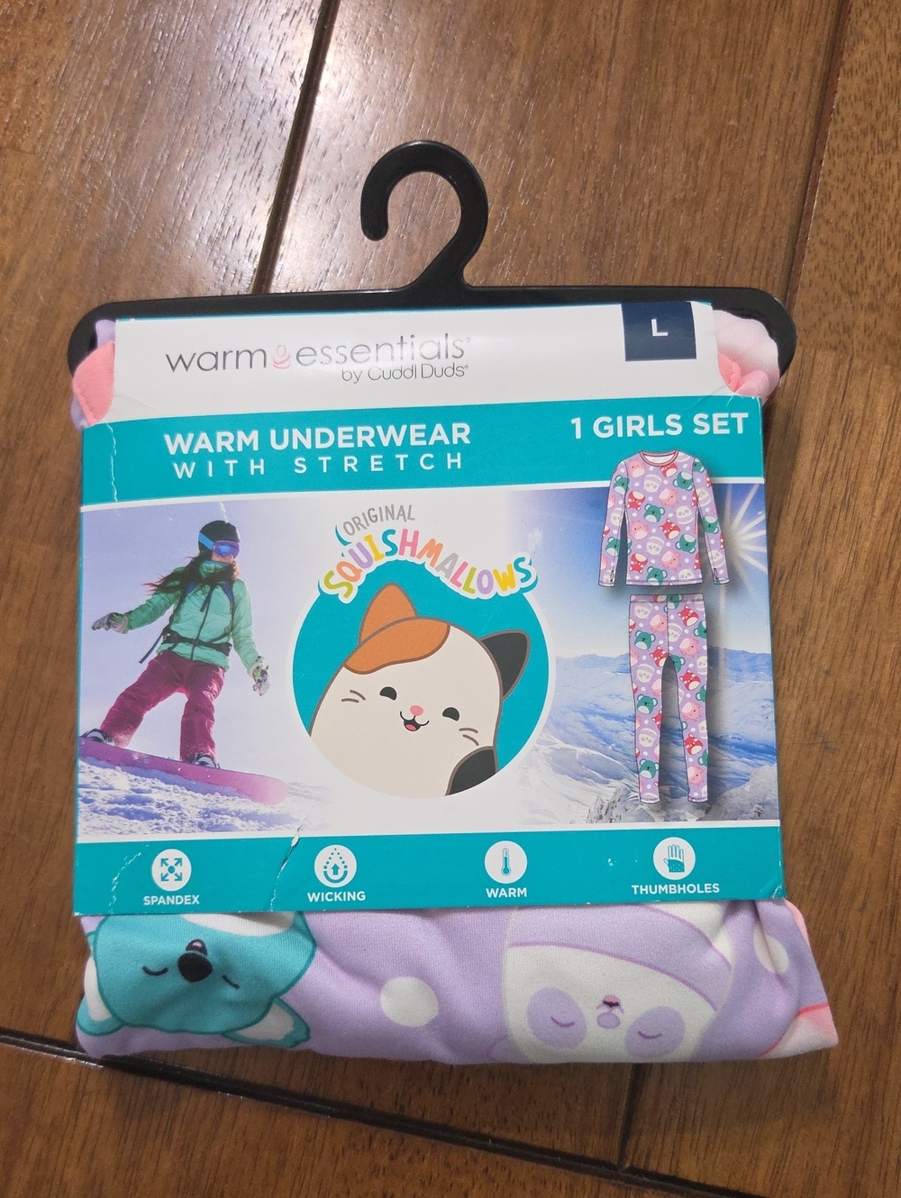 Warm Essentials Girls' Squishmallows Warm Underwear Set